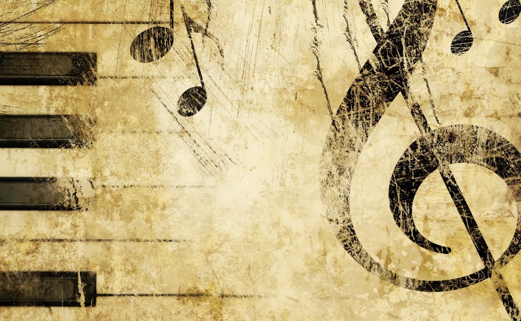 old music score background wallpaper 2048x1536